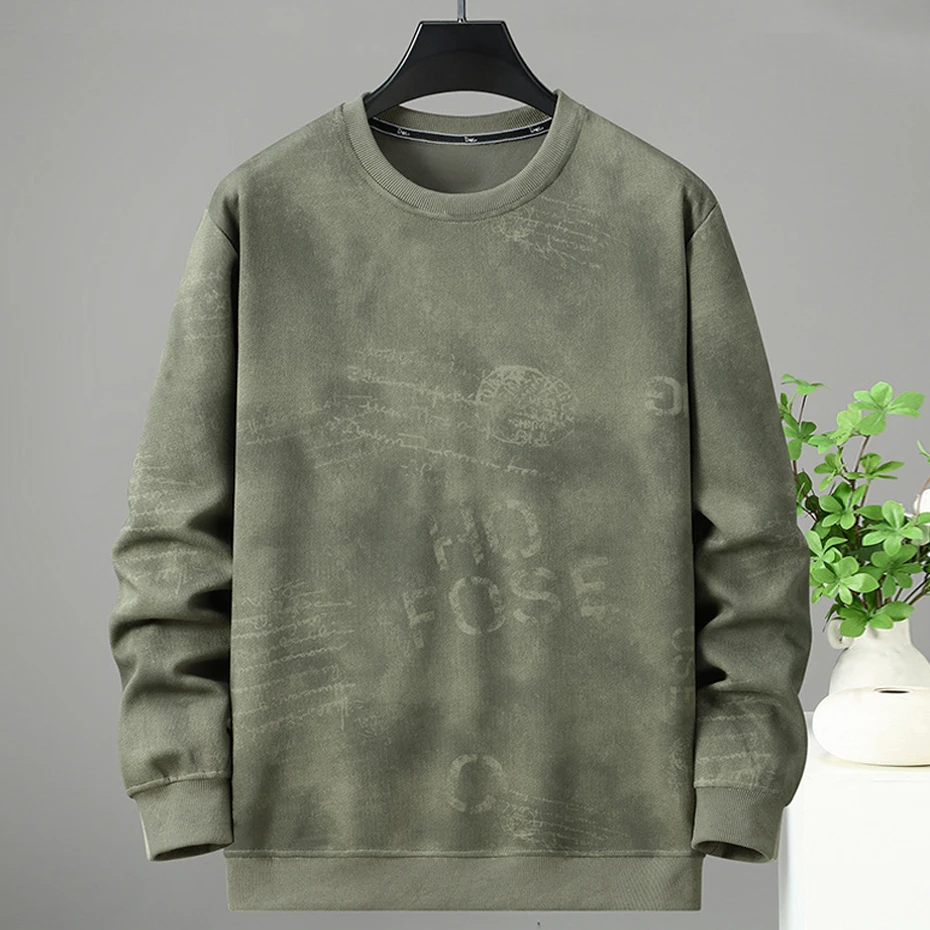 Vintage Sweatshirts Men 10XL Plus Size Pullover Fashion Casual Sweatshirt Male Spring Autumn Sweatshirt Big Size 10XL