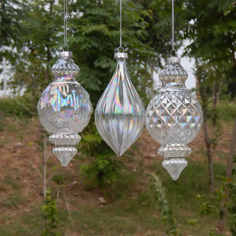 

Christmas tree decoration pendant, colorful transparent glass ball prop
