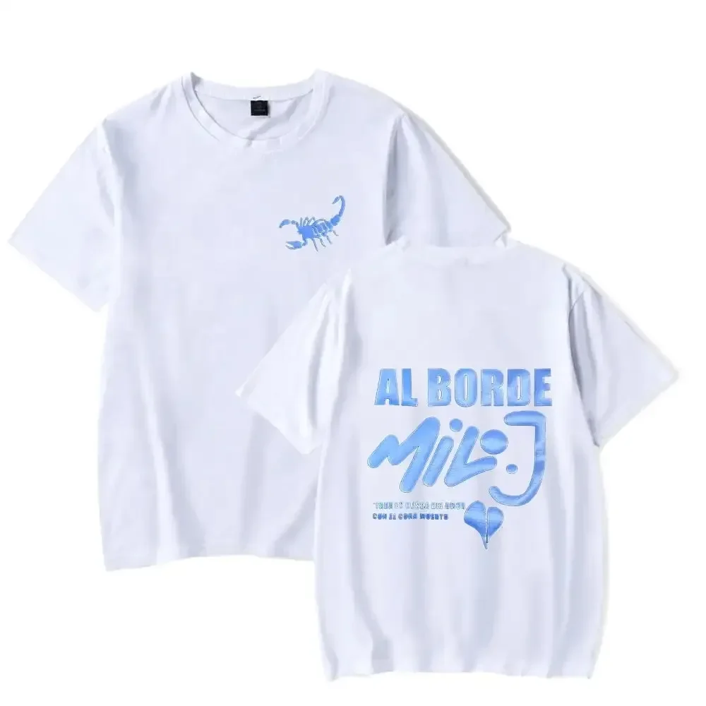 High-quality Summer Hip Hop Rap Milo J Alborde Song Merch T-Shirt Women Men Crewneck Short Sleeve Tshirt Fashion Tee