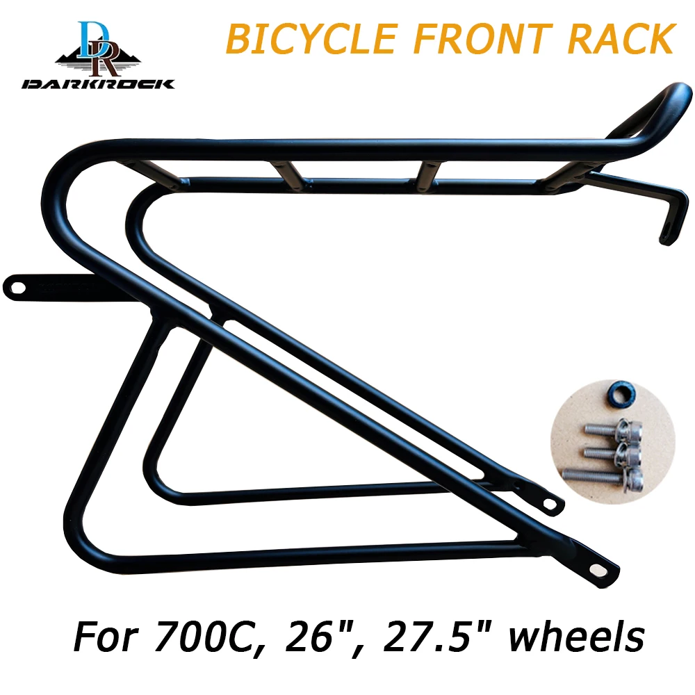 

DARKROCK MTB Gravel Road Cycling Bicycle Front Rack Carrier Panniers Bag Luggage Shelf Bracket For 700C, 26"27.5"29" Wheels