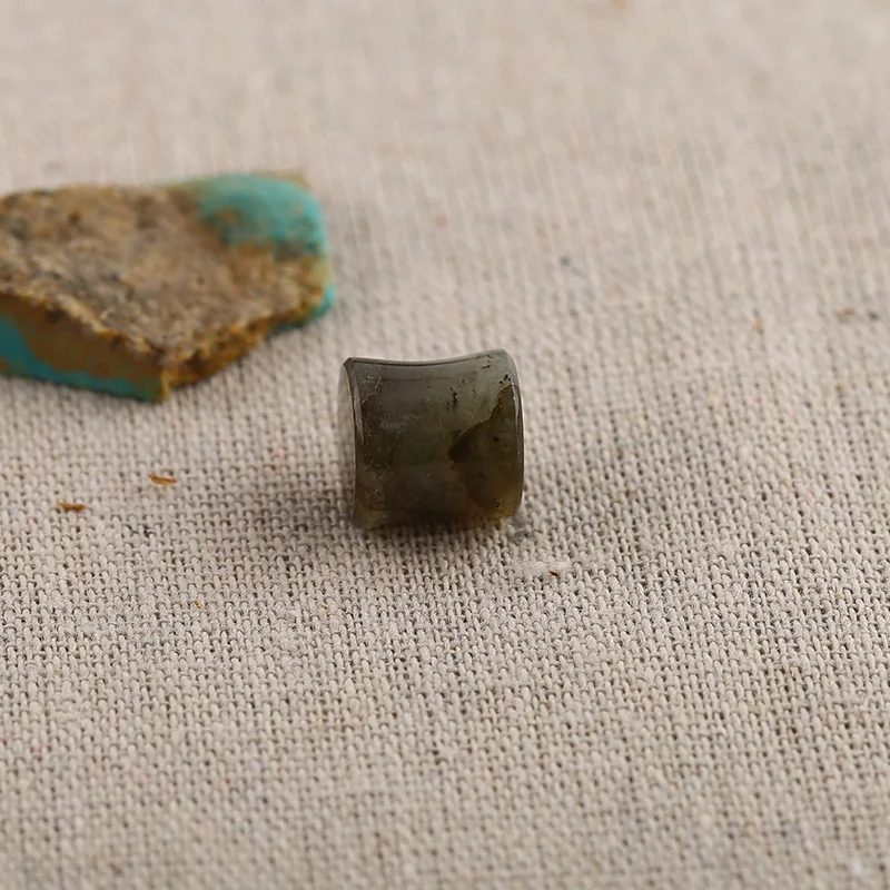 B&F Plug Labradorite Pendant Beads, Handmade Natural stones beads, Polished Stones for jewelry Making Supplies