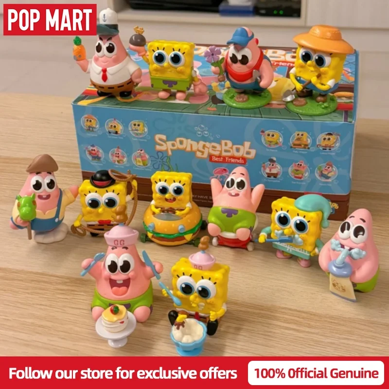 Genuine POPMART SpongeBob SquarePants Best Friends Series Blind