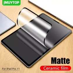 2 adet mat seramik çizilmeye dayanıklı film için iPad pro 11 2021 mini 6 12.9 hava 2022 ekran koruyucuları buzlu anti parmak izi