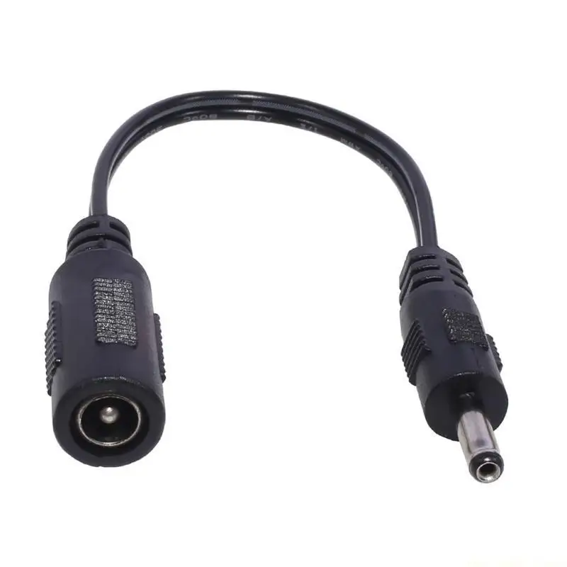 F62C Convenient 5521 Female to Male Power Extension Cable 5.5x2.1mm Female to 2.5x0.7mm 3.5x1.35mm 4.0x1.7mm Male Cord