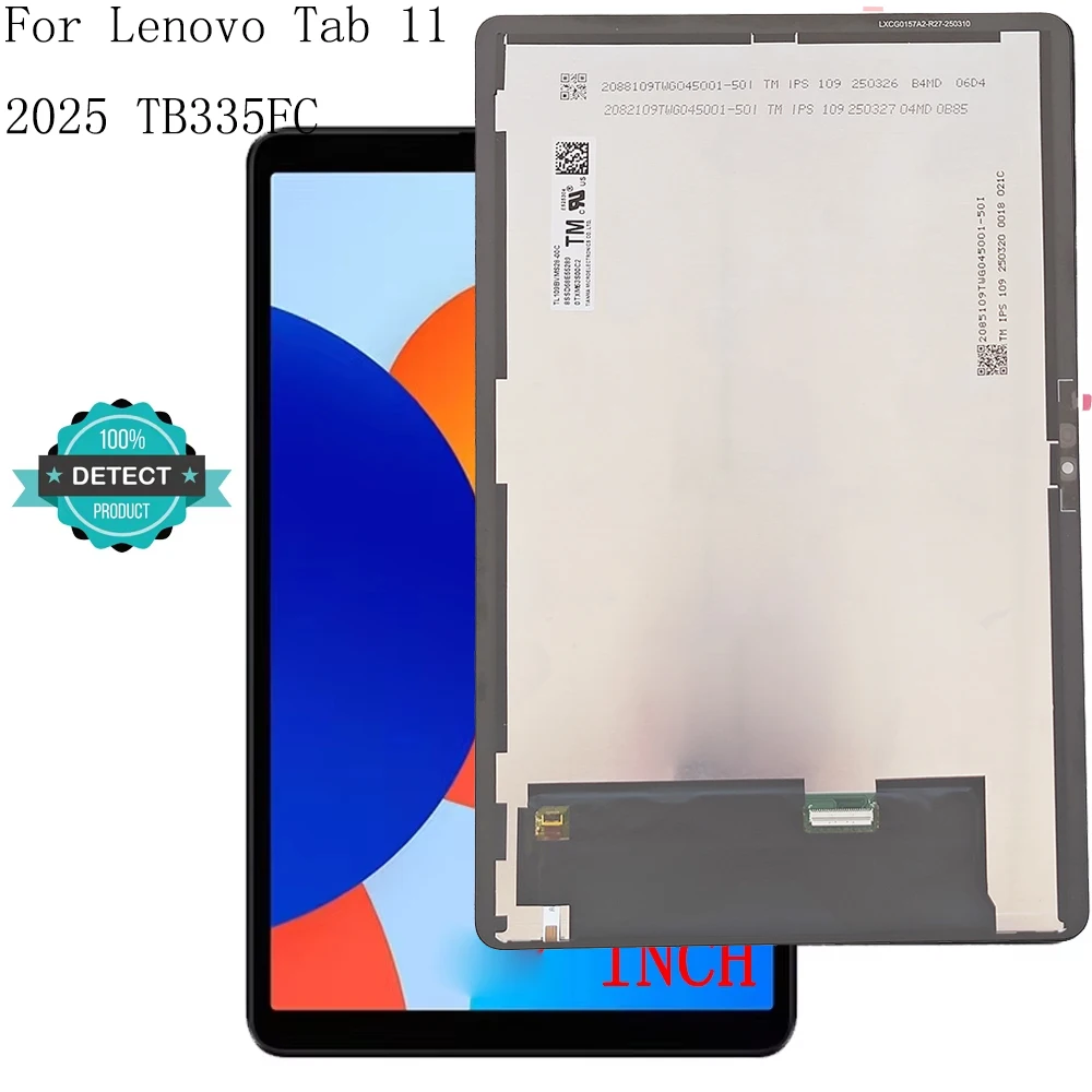 

New 11 inch LCD Display For Lenovo Tab 11 2025 tb335fc LCD Touch Screen Digitizer Sensor Assembly Replacement Parts