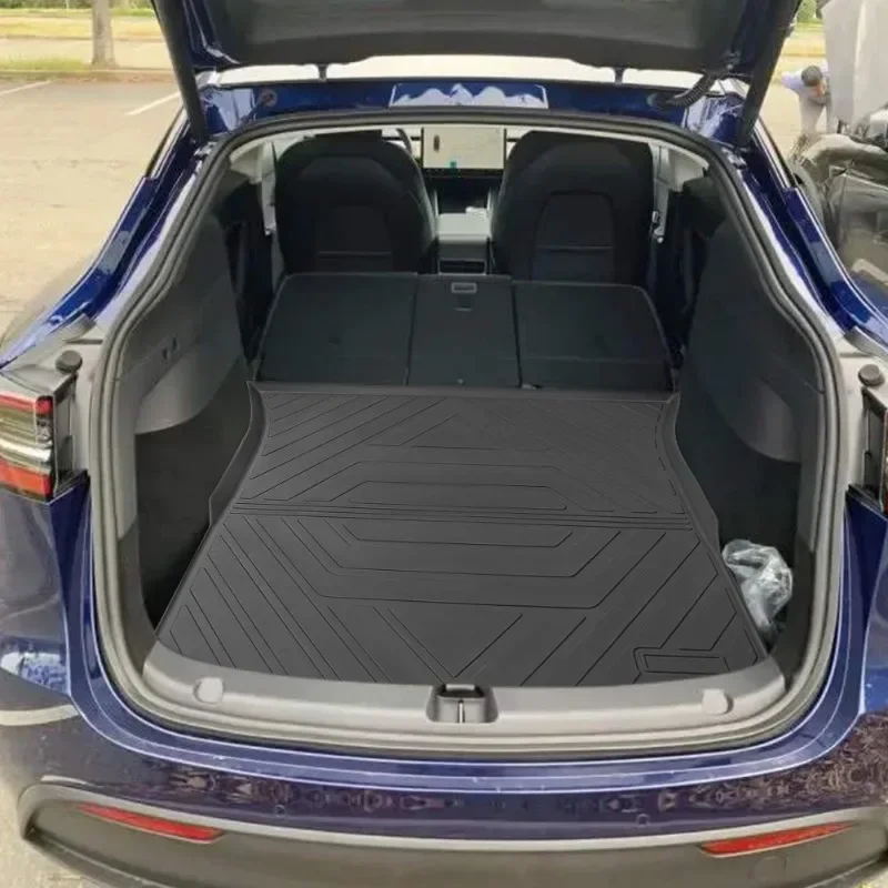 For Tesla Model 3 Y 2023 Rear Trunk Mat TPE Storage Box Pads Cargo Liner Pad Waterproof Wearable Protective Mat Car Accessories