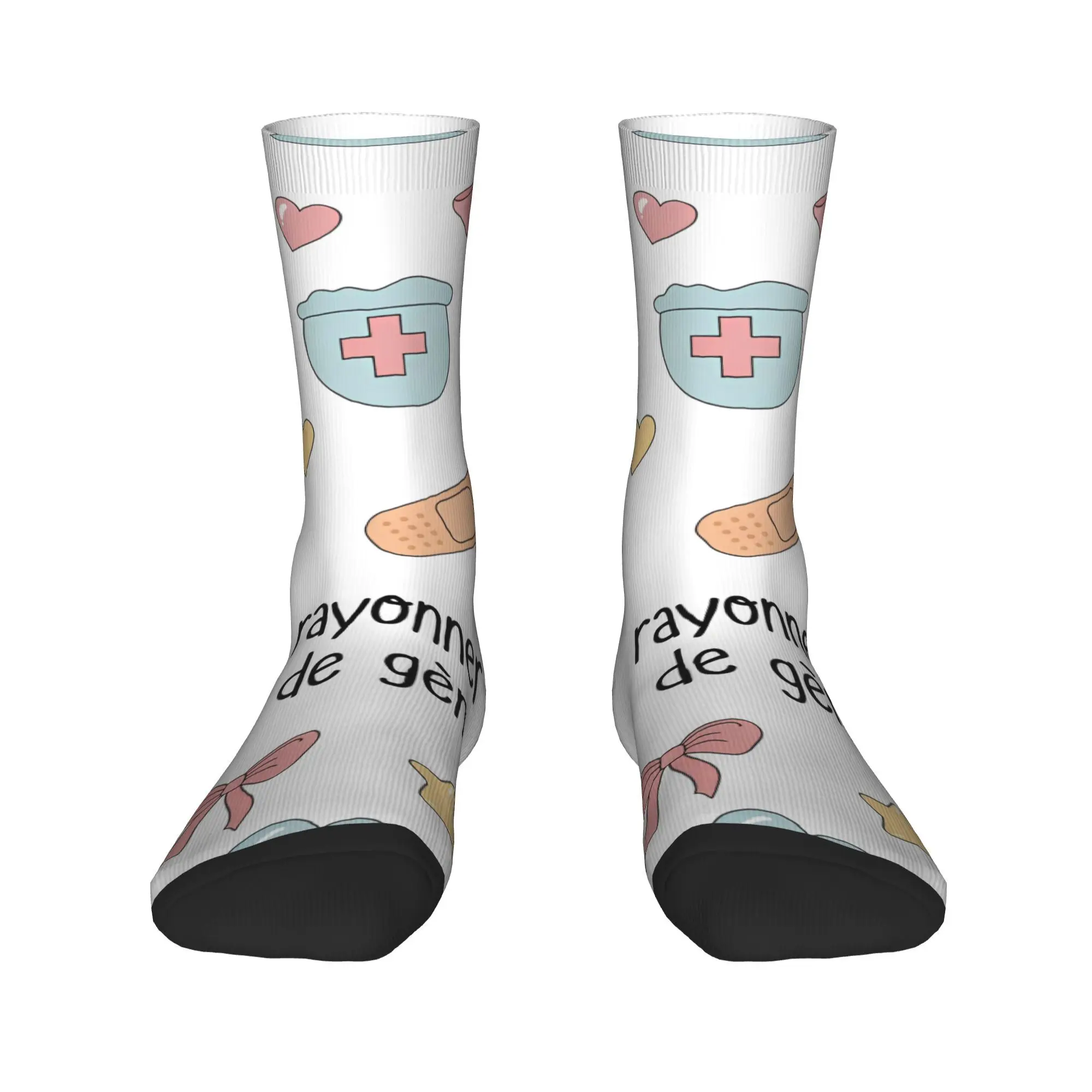 Enfermera En Apuros Doctor Nurse Socks  Modern Stockings Men's Soft Breathable Outdoor Sports Socks Autumn Anti Bacterial Socks