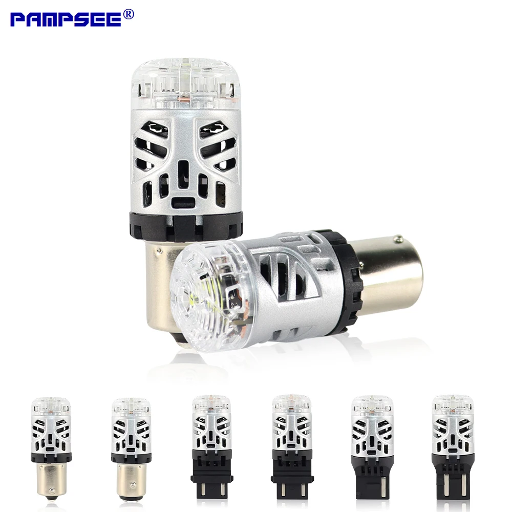 10PCS Car Switchback LED Bulbs 1157 7443 3157 Dual Colors LED White DRL Parking Reversing Lights for Car Auto Lamp