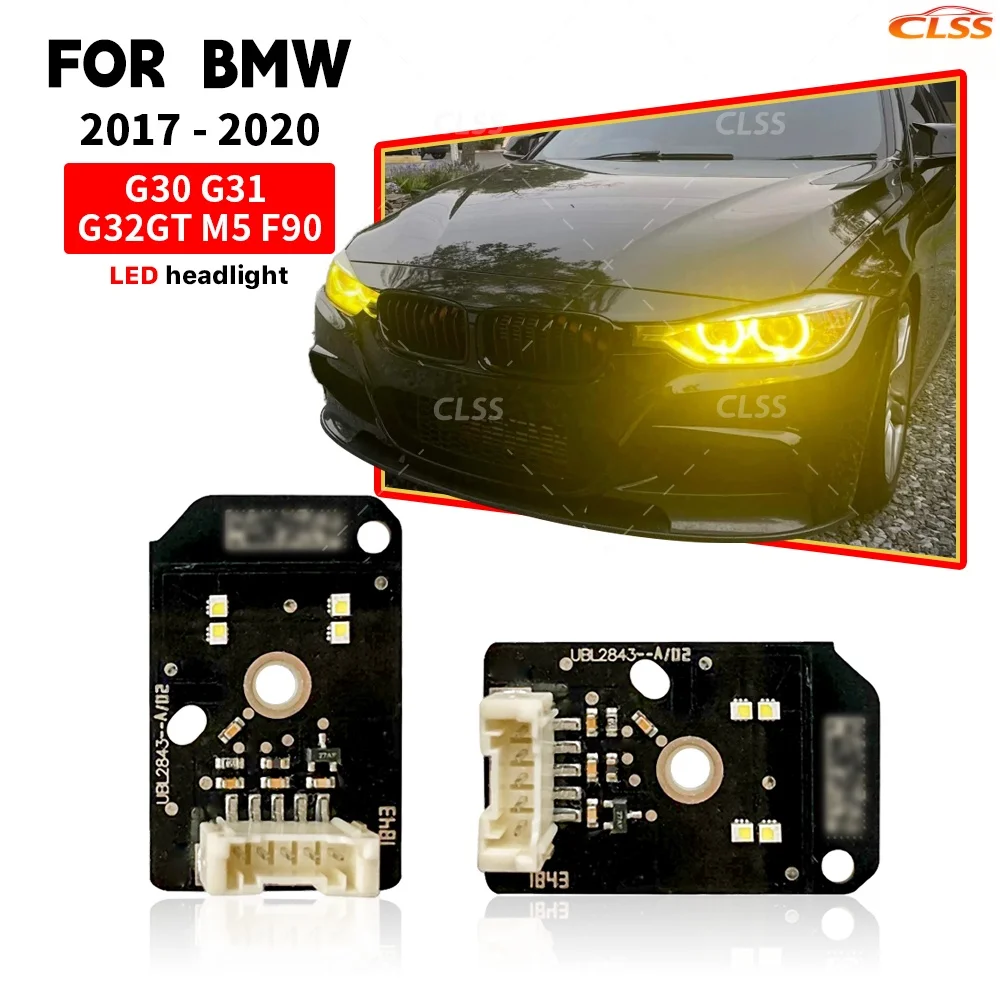 

DRL Board Angel Eye Non-RGB For BMW 5 Series G30 G31 F90 M5 G38 2017-2020 LED Headlight Daytime Running Light Module 63117214934