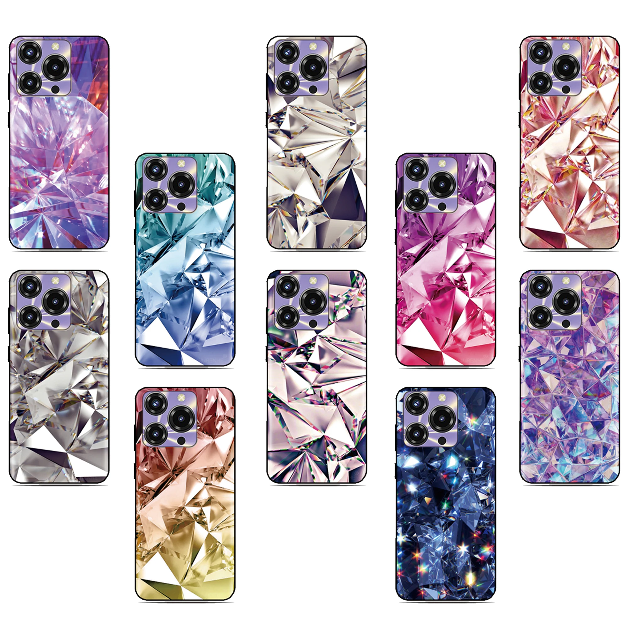 Funda de teléfono Diamond Skin para LG Wing Velvet K40 K42 K61 K52 K51 K50 K51s K41s Q6 Q7 G8 G7 G6 G8X V50 V60 ThinQ Stylo 5 6