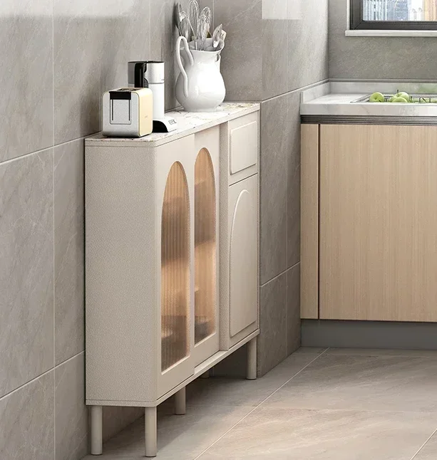 Premium Practical Practical Meal Side Kitchen, Wall Side Storage, Rock Panel, Light Luxury Living Room, Tea Cabinet