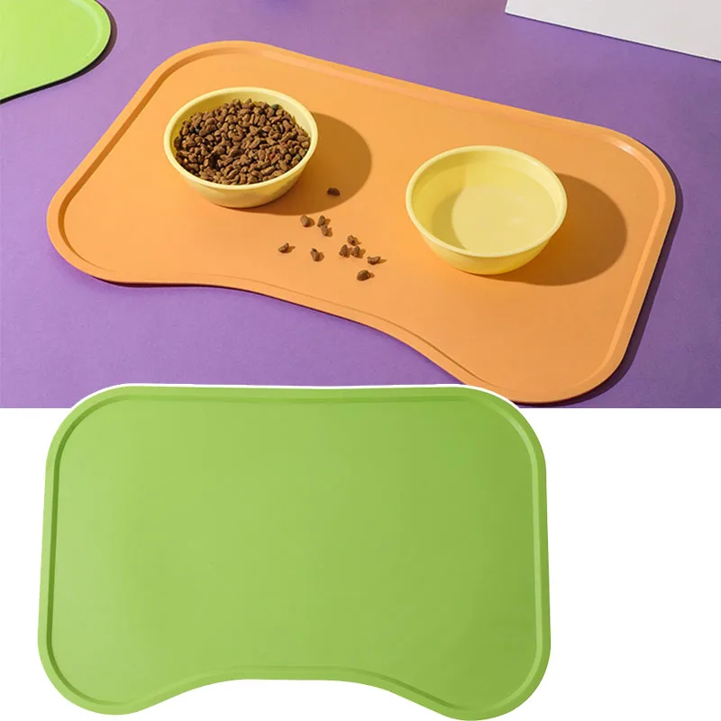 

Silicone Pet Feeding Dog Cat Bowl Food Mat Non-Stick Waterproof Pet Food Feeding Pad Puppy Feeder Tray Water Cushion Placemat