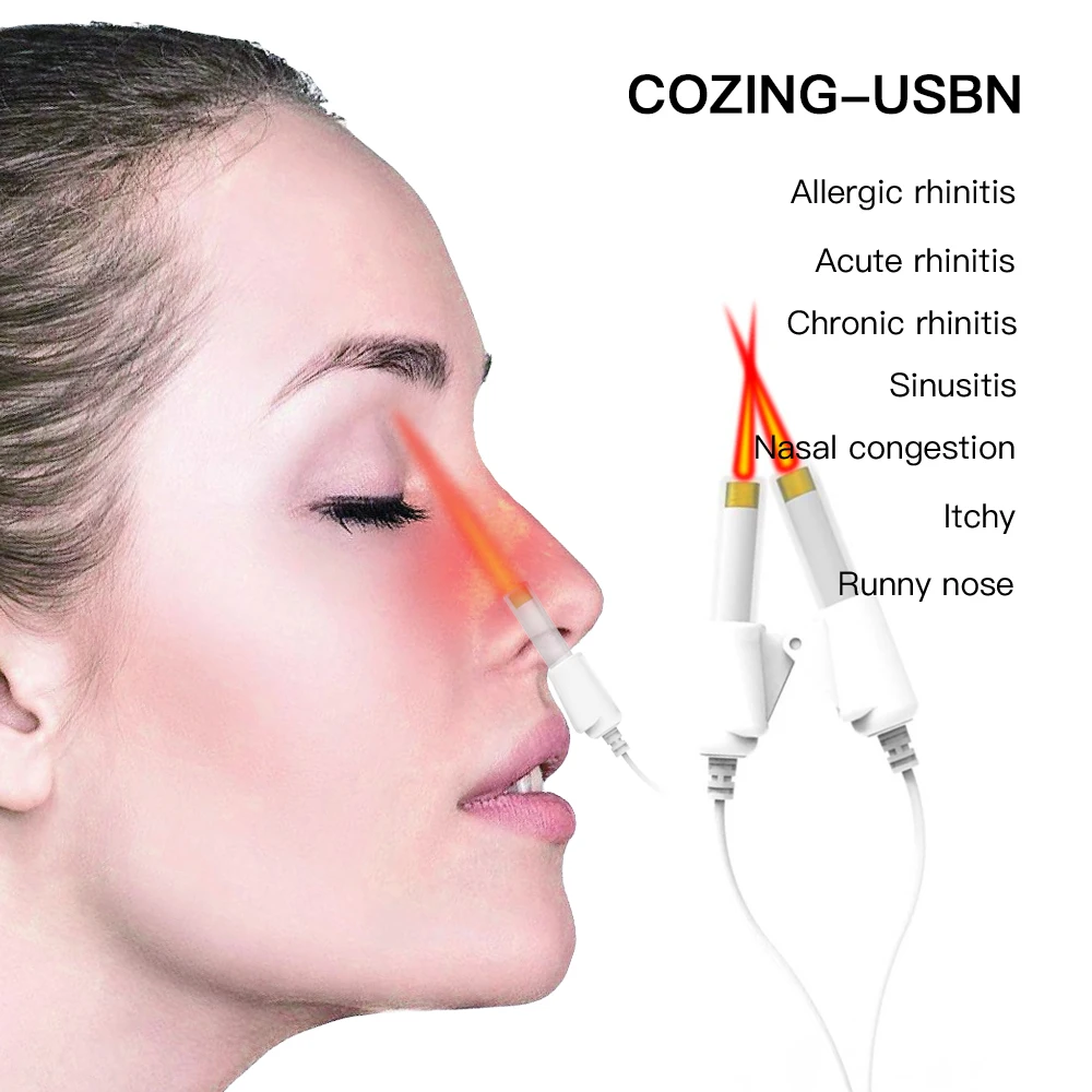 

Nose Rhinitis Sinusitis Cure Hay Fever Low Frequency Pulse Laser Proxy BioNase Body Nose Massage Nose Care Therapy Machine 1PCS