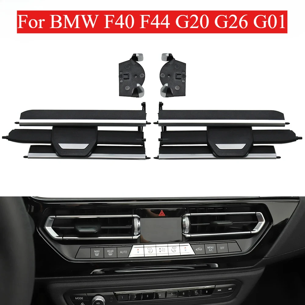 Car Dashboard Middle Air Conditioner AC Vent Outlet Grill Repair Kit For BMW 1 2 3 4 Z4 X3 X4 Series F40 F44 G20 G26 G29 G01 G02