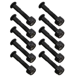 40 set Skateboard Bridge Studs Mounting Bolts Screws Steel Nuts Skateboard Hardware Roller Accessories Bolt Set