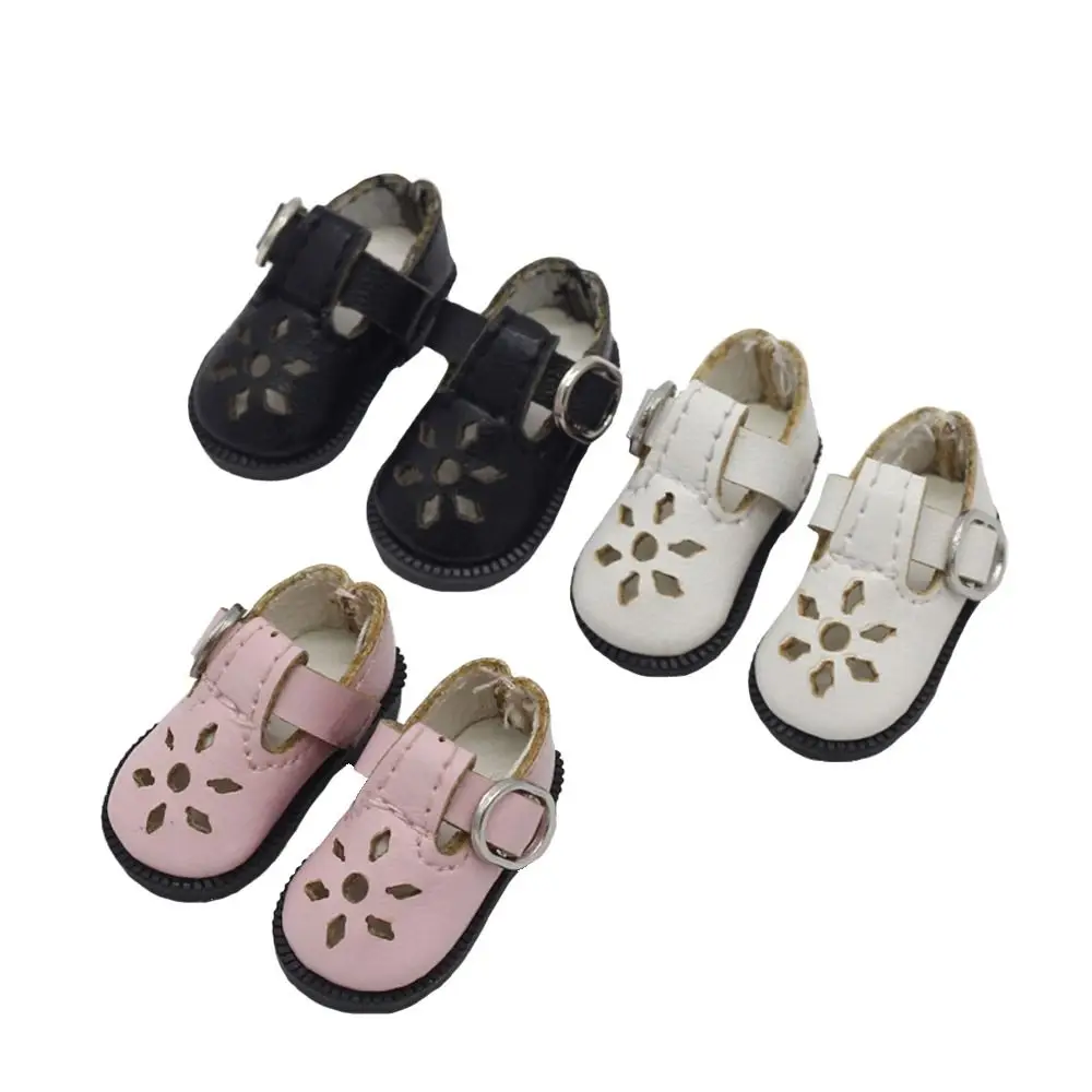 3.2cm Doll Shoes for 1/8 Mini Doll Toy, Mini Leather Dolls Shoes for BJD, DIY Doll Shoes Accessories