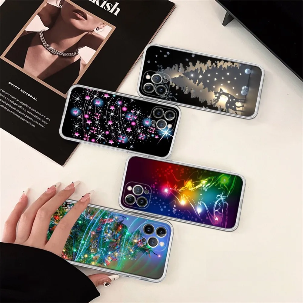 Merry Christmas Tree Phone Case For IPhone 14 13 12 Mini 11 Pro XS Max X XR SE 6 7 8 Plus Soft Silicone Cover