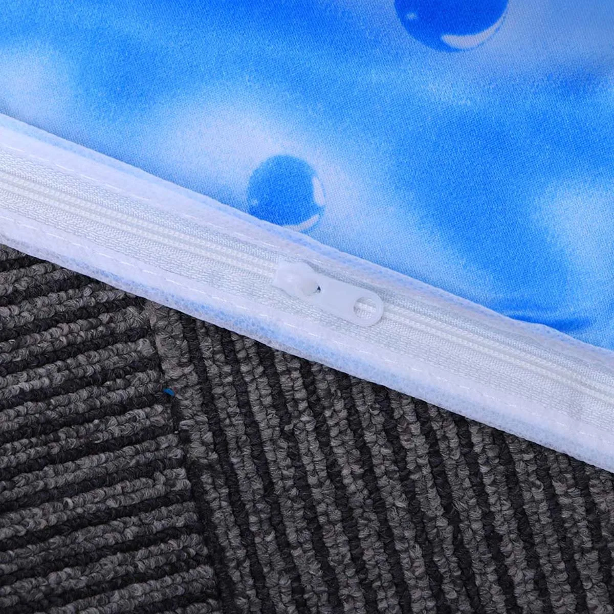 

Washing Machine Protector Cover Waterproof Polyester Satin Cloth Fully Automatic Case Zipper Opener Colorful Pattern