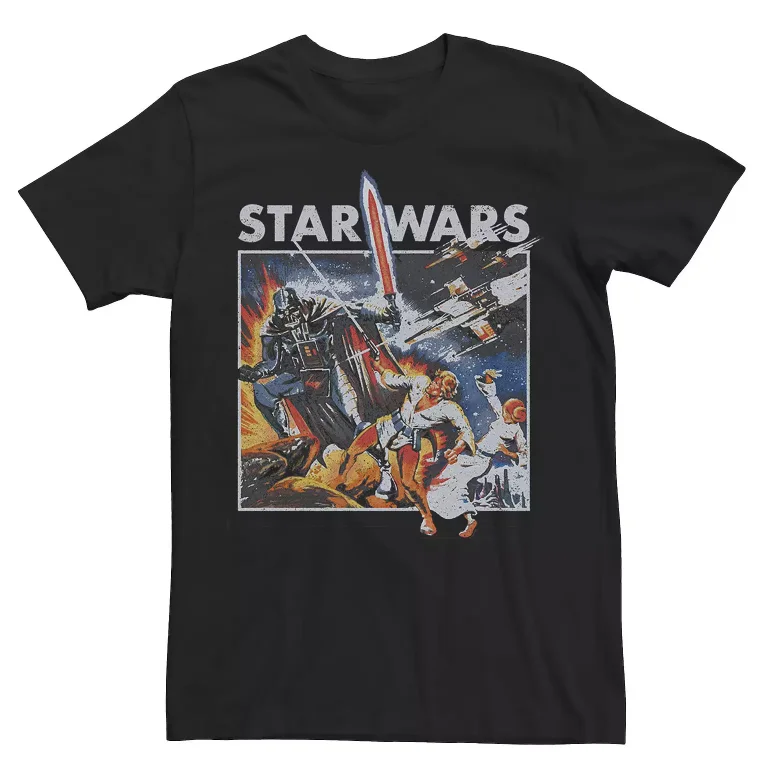 Kaus Lengan Pendek Pria Star Wars Musim Semi/Musim Panas, Pakaian Jalanan Fiksi Ilmiah, Longgar dan Pas, Hadiah Harian Sisi Gelap Kelas Atas