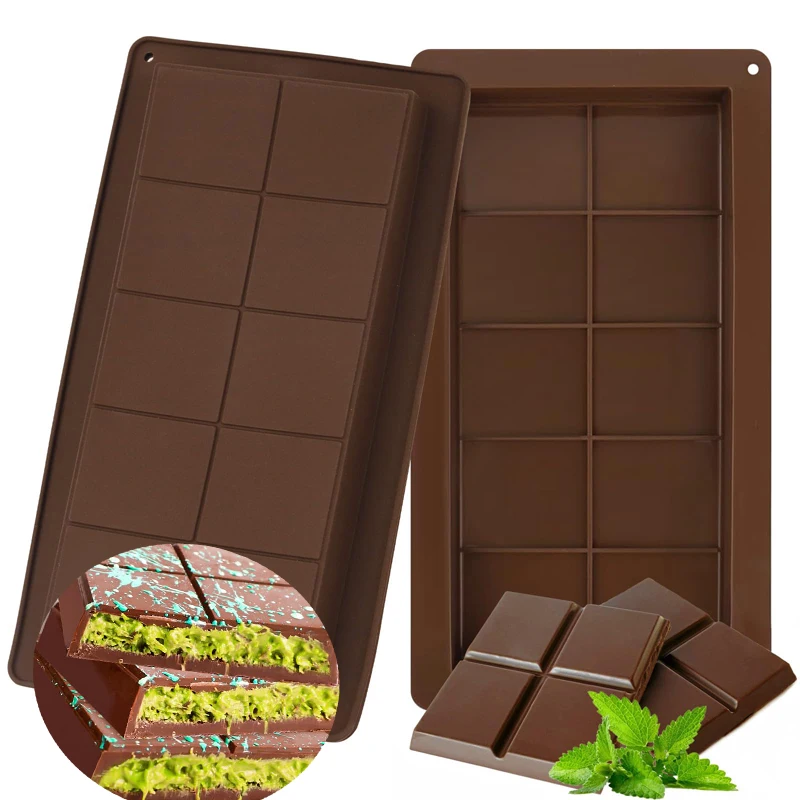 Molde para barra de Chocolate de Dubái, antiadherente, reutilizable, de silicona de calidad alimentaria, molde para barra de Chocolate, regalos de pistacho