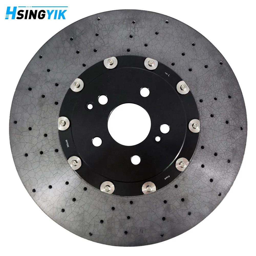 Front Carbon Ceramic Break Disc For Mercedes Benz A205 A217 C190 C205 C217 S205 W205 W222 X290 A2304211212 390X36MM