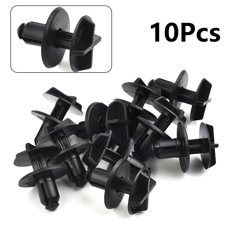 10Pcs Car Battery Cover Cowl Panel Clips Black Nylon Cowl Panel Clips Fastener For Range Rover Discovery Evoque