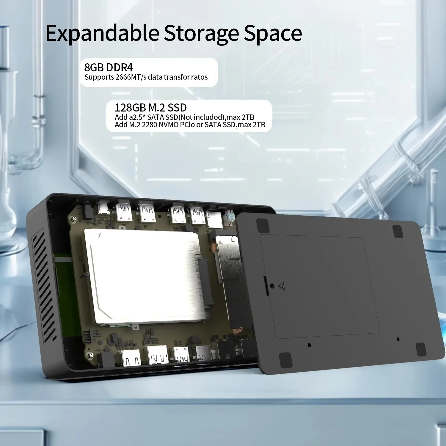 كمبيوتر صغير 8 بوصة تعمل باللمس Intel N95 8GB RAM 128GB ROM Wifi 6 كمبيوتر محمول سطح المكتب بديل للاستخدام المكتبي والمنزلي #3