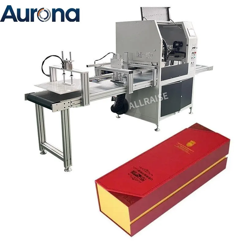 【Industrial】Semi Automatic Boook-Shaped Box Making Machine Wine Jewelry Cosmetic Phone Case Book Style Flip Lid Gift Box Assembl