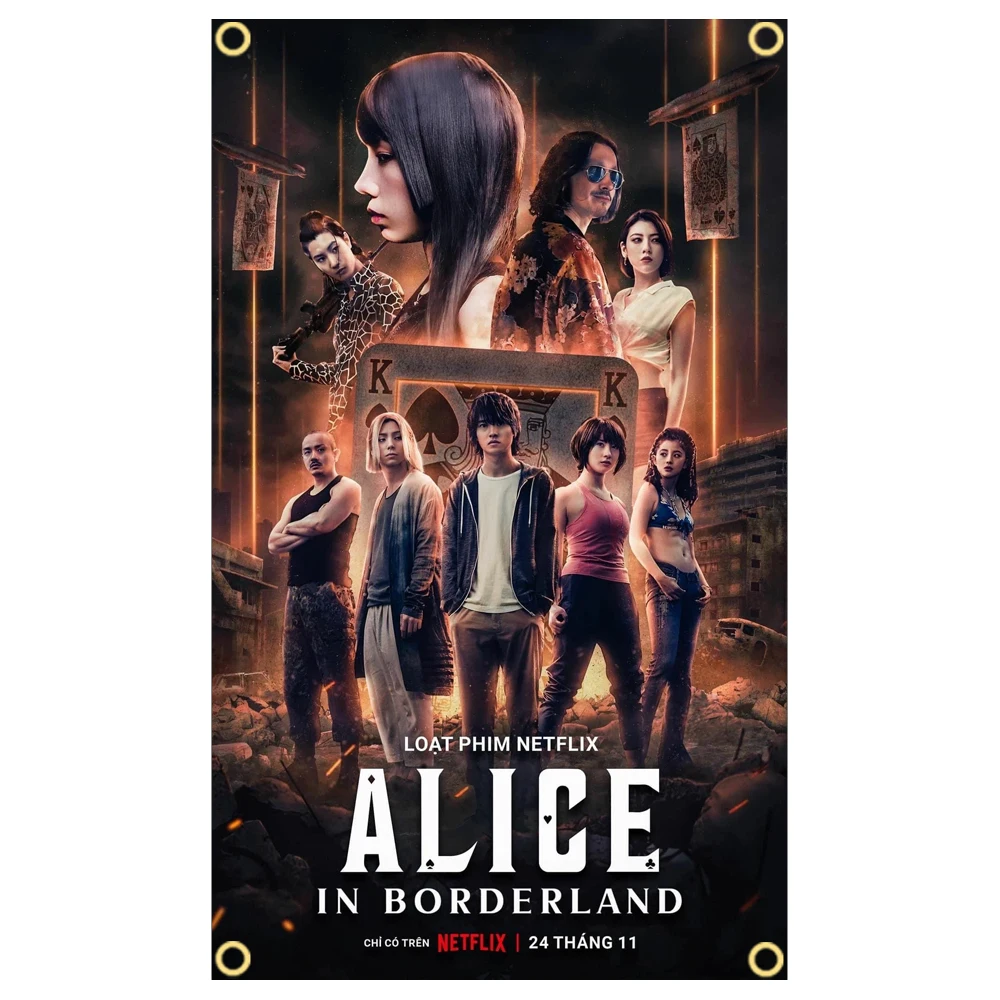 3x5 Ft Alice-In-Borderland Flag Fade proof Polyester Hot TV Flags Decoration Room Dormito
