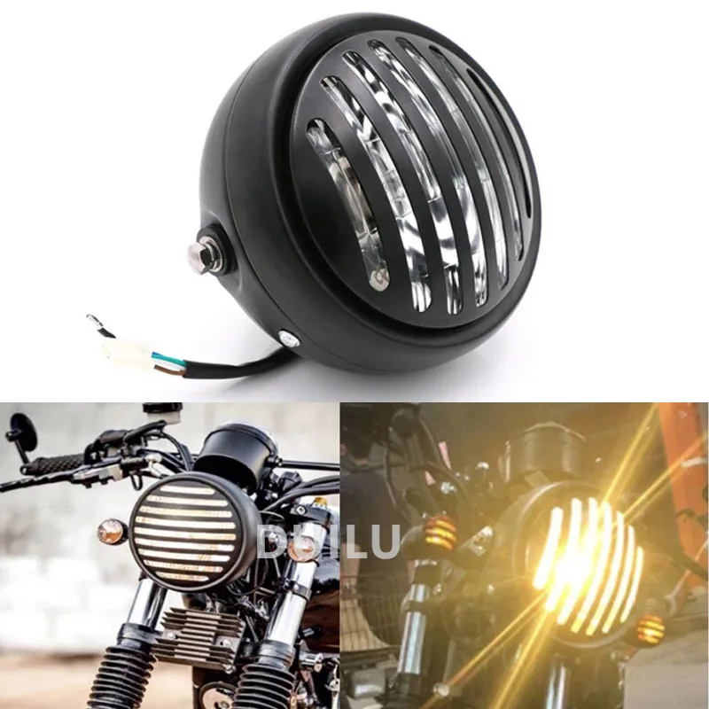

For Harley Sportster 883 1200 Custom Bobber Cruiser 35W Halogen Motorcycle Headlight Head lights Headlamp Bulb Cafe Racer