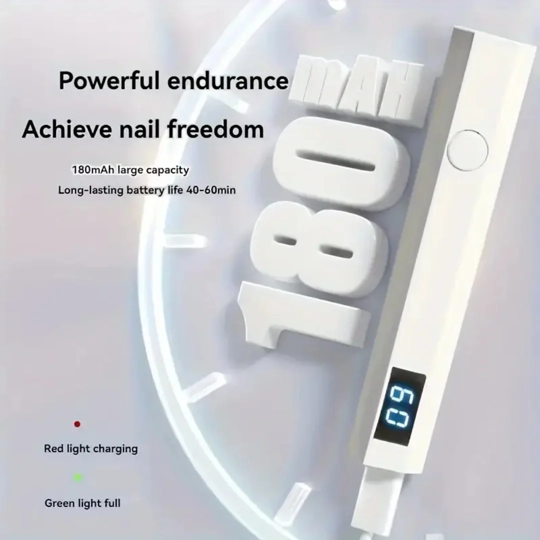 Handige draagbare nageldrogerlamp UV/LED nageluitharding Alle gellak Nail Art Tool USB oplaadbare sneldrogende nagellamp