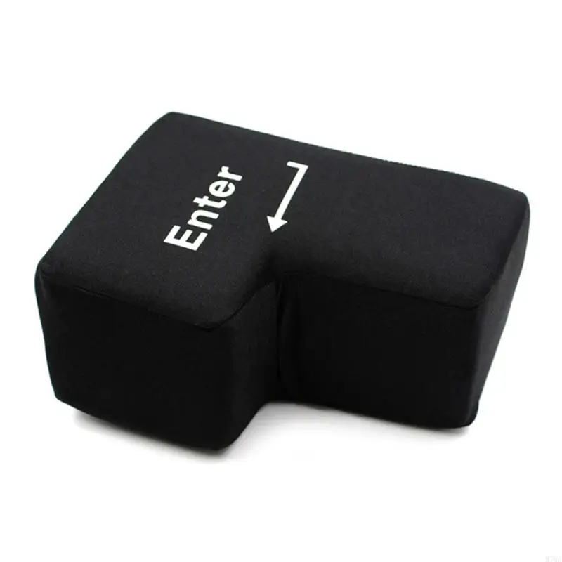 97QA Anti-Stress Big Enter Key Pillow Button Usb Connection Huge Enter Stress Reliever Cushion Creative Christmas Gift