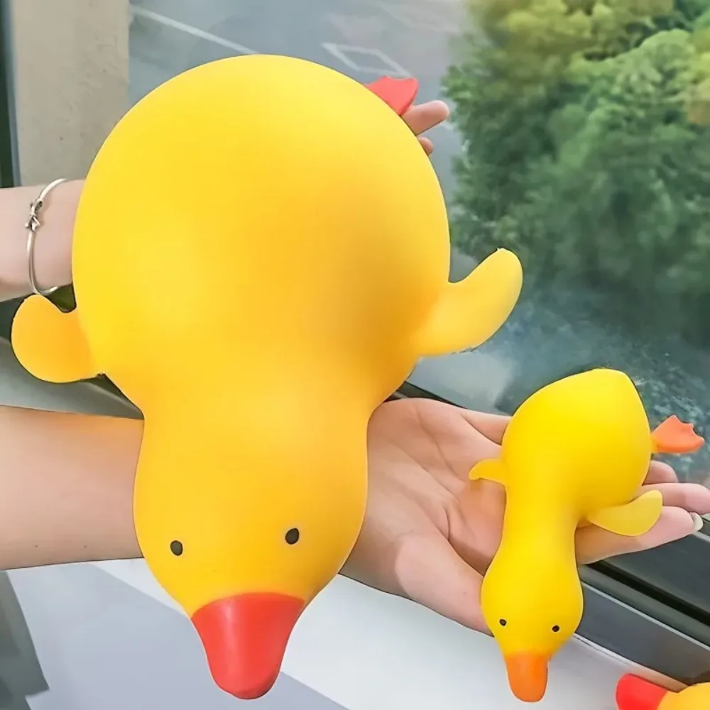 Soft and cute stress-relief duck toy, adorable goose-shaped plush animal for tension release, stretchable fidget toy to ease str