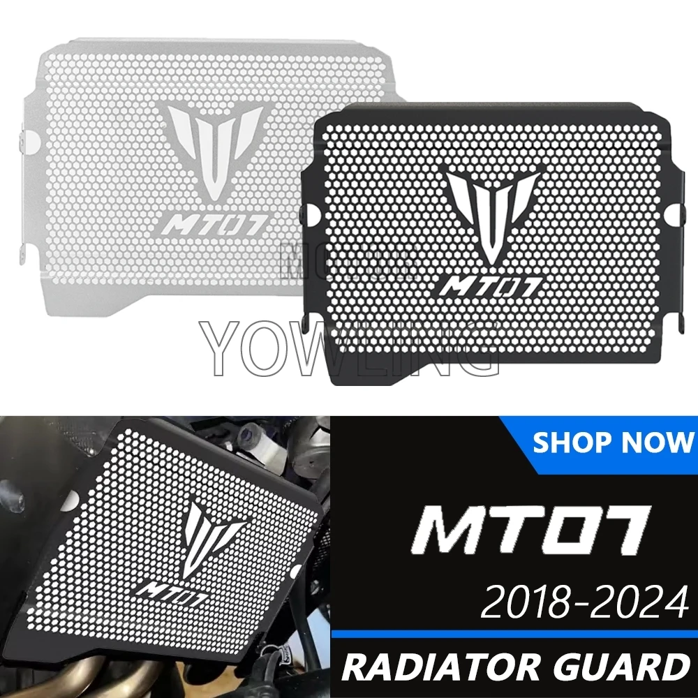 

Motorcycle Radiator Grille Guard Protection Cover For Yamaha MT-07 FZ-07 MT FZ 07 FZ07 MT07 2018 2019 2020 2021 2022 2023 2024