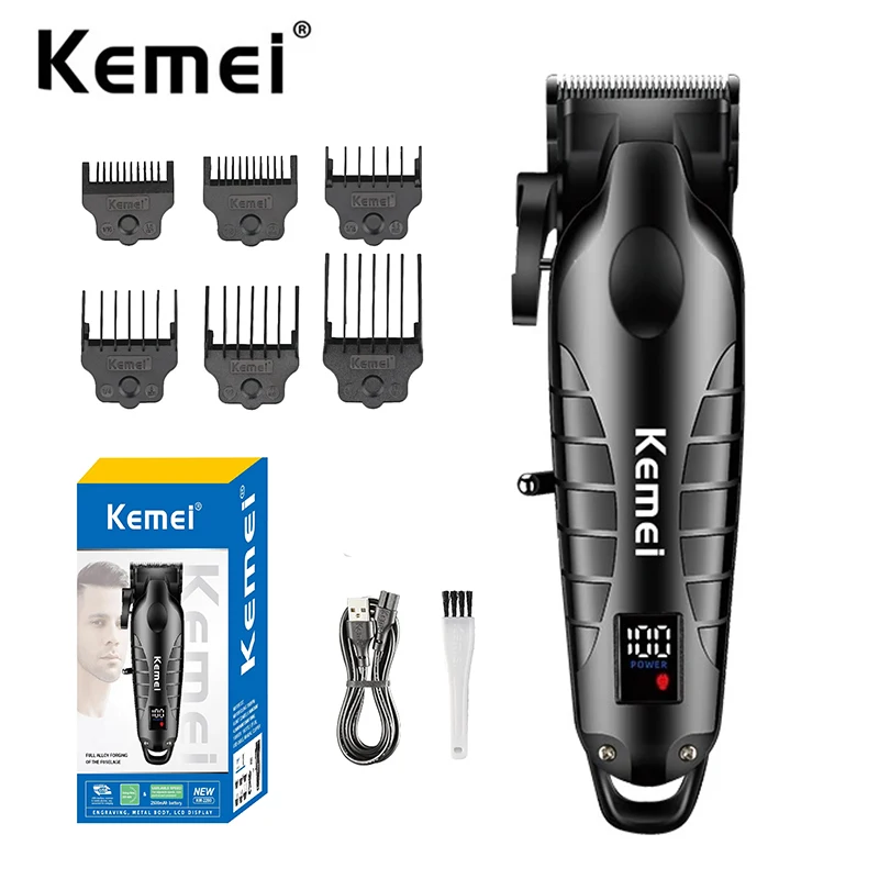 Hair Clipper Barber Blading Hair Cutting Machine Clipper Grooming Cordless Rechargeable Shaver for Men Km-2290 Km-032 Km-1102 view 3