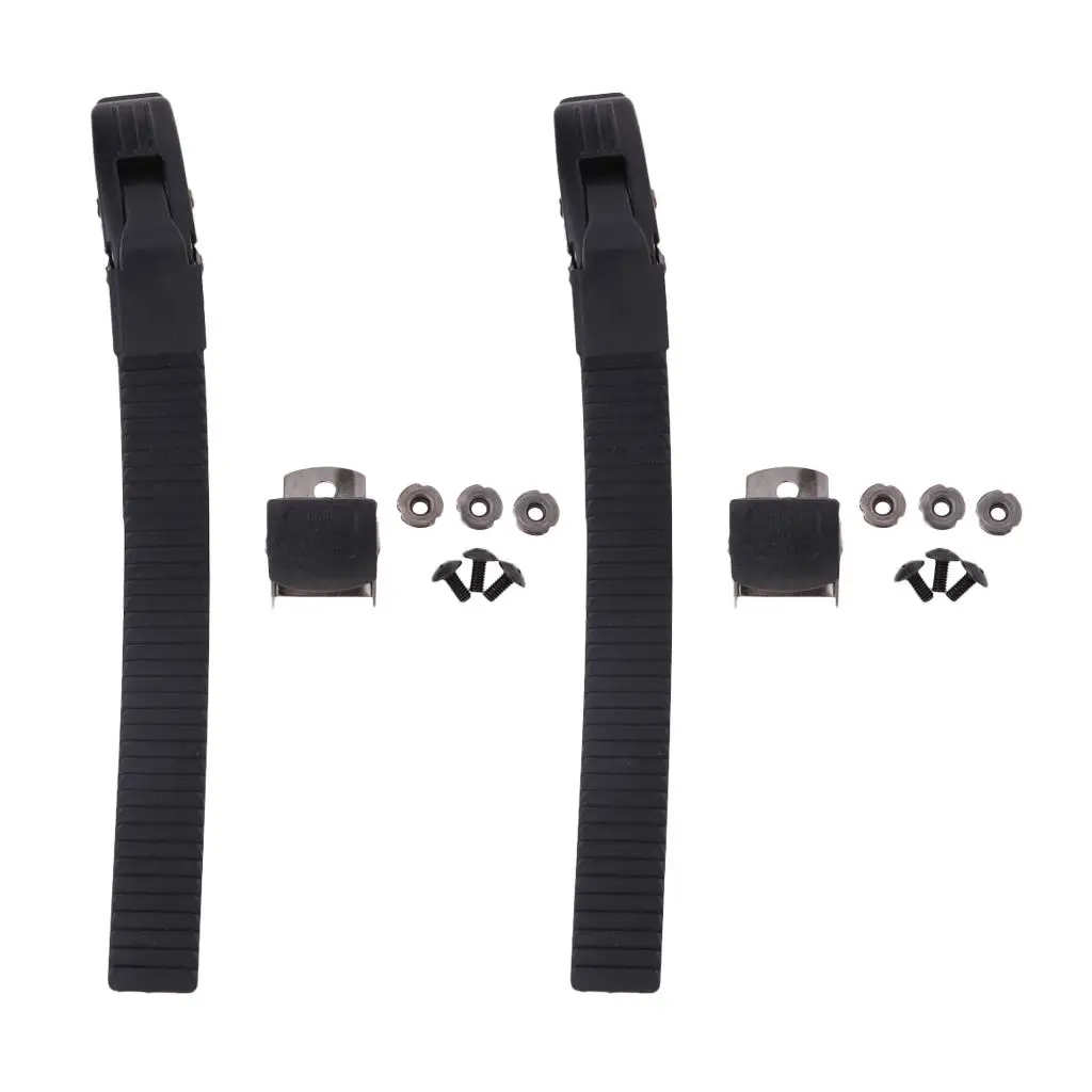 Replacement Inline Skate Strap Set with Secure Clamp and Hardware