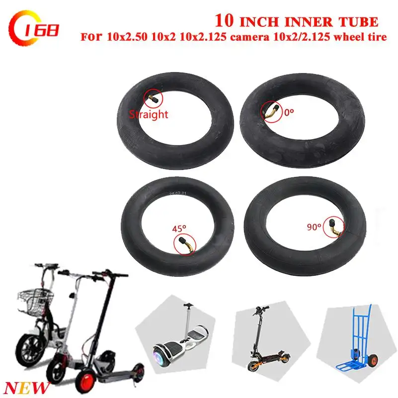 10 Inch 10x2 Butyl Rubber Inner Tube 10x2.125 Inner Tires 10x2/2.125 Camera for Electric Scooter Balancing Car 3 Wheel Stroller