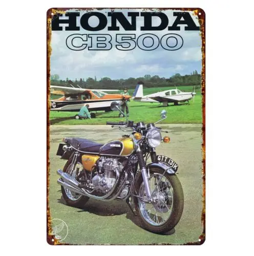 CB500 Four Motorcycle Metal Poster Tin Sign 20x30cm