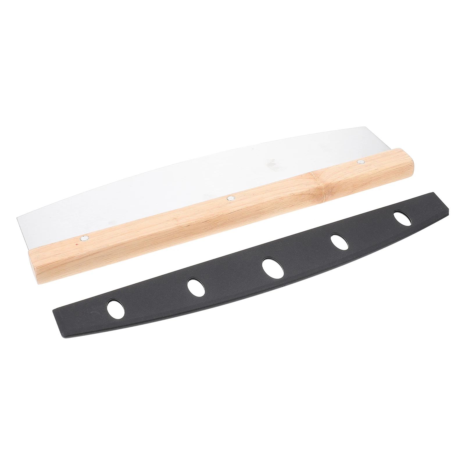 

Wooden H Pizza Stainless Steel Pizza Multipurpose Kitchen Baking Tool Commercial H held Cutting Gadgets