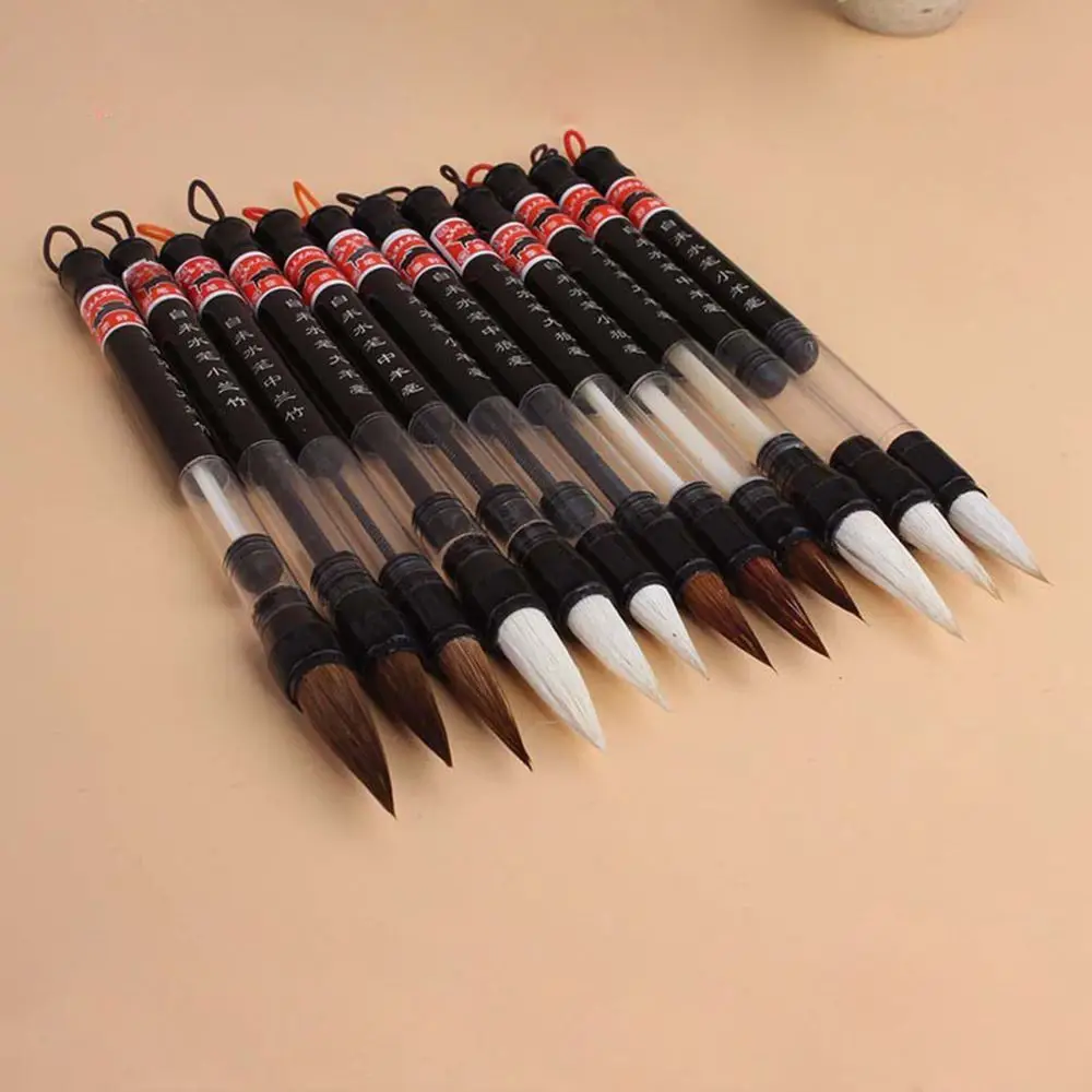 1 Pcs Wool Automatic Reusable Goat Hair Water Brush Pen Writing Drawing Pen Piston Water Ink Brush Chinese Japanese Calligraphy