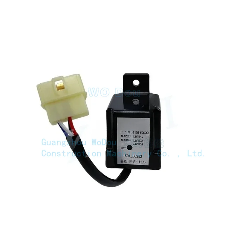 XCWoOshop Timer Relay 20Q6-50500 1501-00252 20Q650500 150100252 Fits for Hyundai R150 265 335VS-9 New Aftermarket part