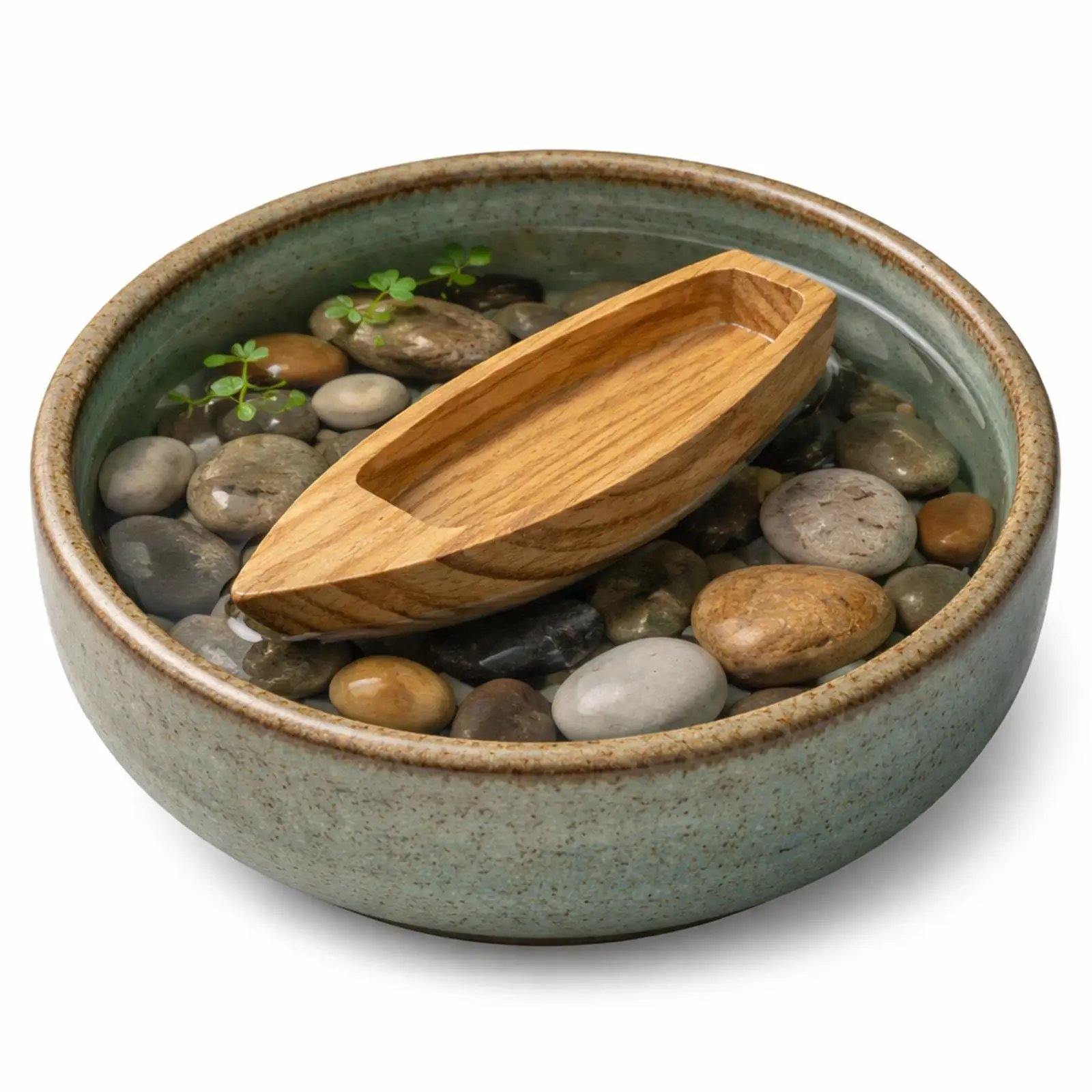 Realistic Mini Boat Model Home Office Desk Decor Kids Educational Wooden Craft Marine Ship Ornament