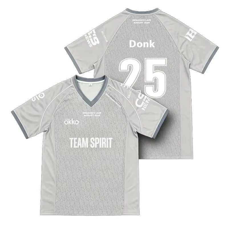 2026 EWC Team Spirit Esports Jersey Donk Magixx Men Women Kids Fan  Breathable Crew Neck 3D Print Short Sleeve Training T-shirt