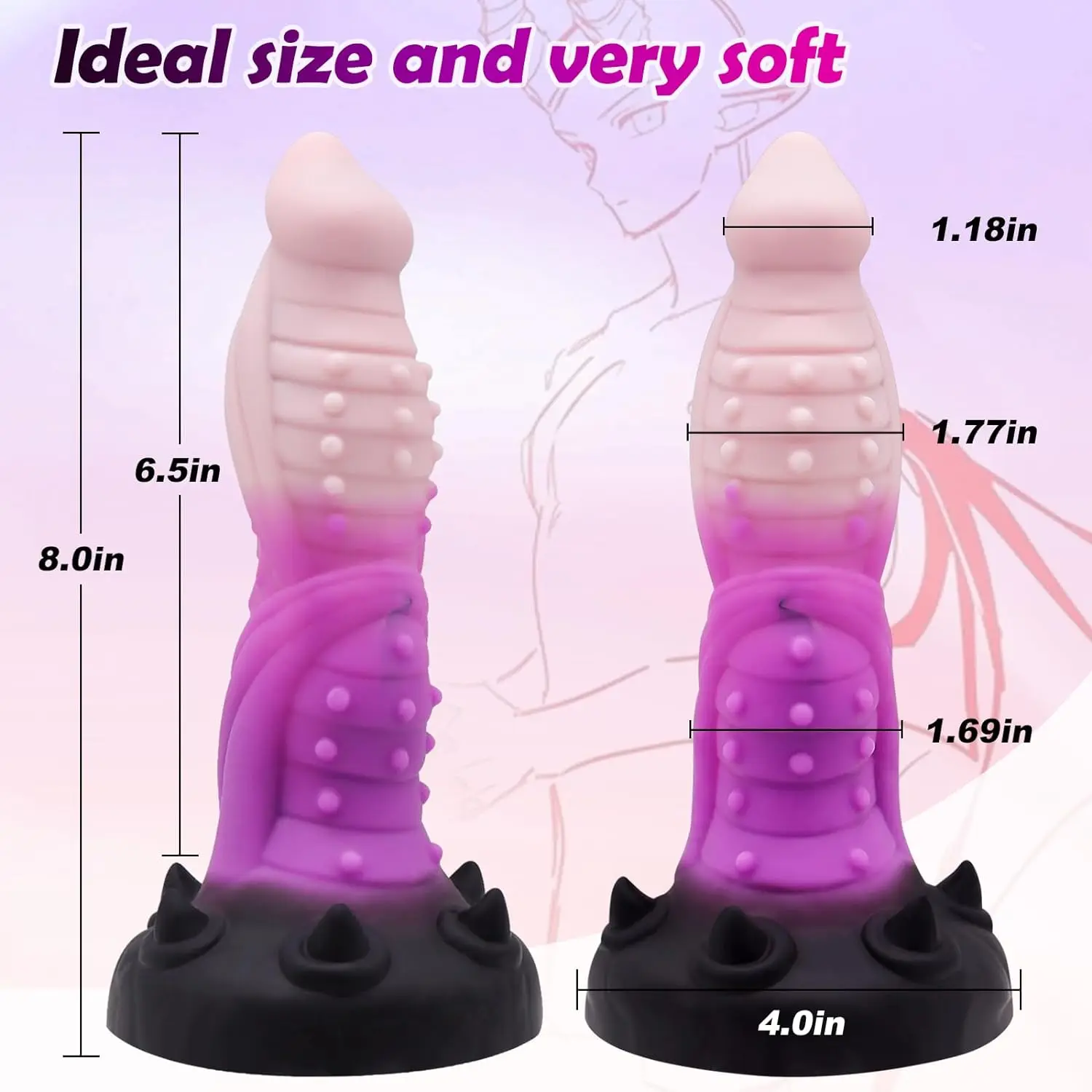 8inch monster Dildo Fantasy Dragon Dildo Sex Toys Women G Spot Silicone Thick Anal Dildo Suction Cup Prostate Massager for Men