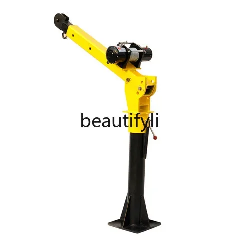 Vehicle attached crane 24V small crane 1 ton lifting cantilever crane