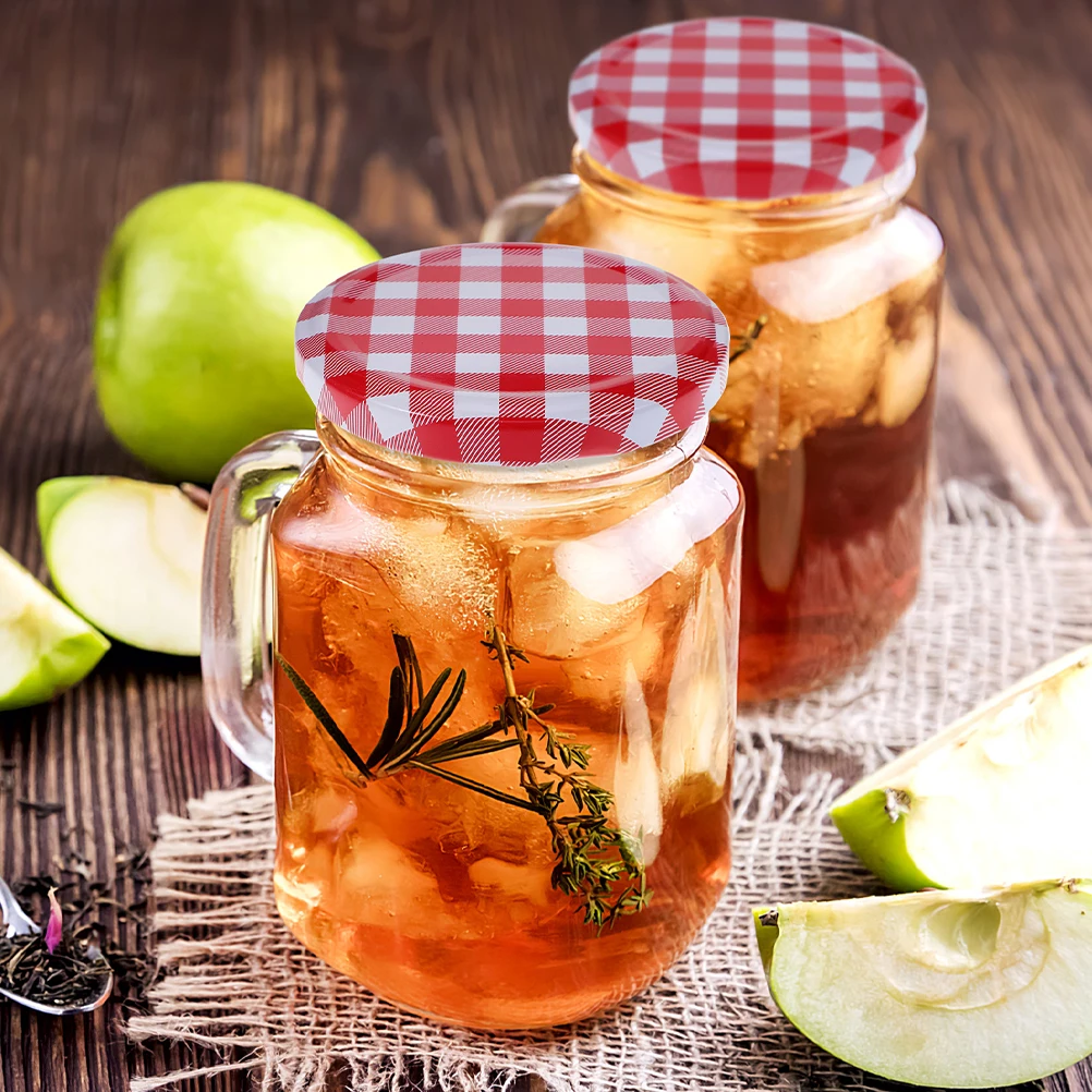 

80pcs Canning Lids Wide Mouth Mason Jar Covers Reusable Sealing Iron Storage Bottle Accessories Kitchen Supplies