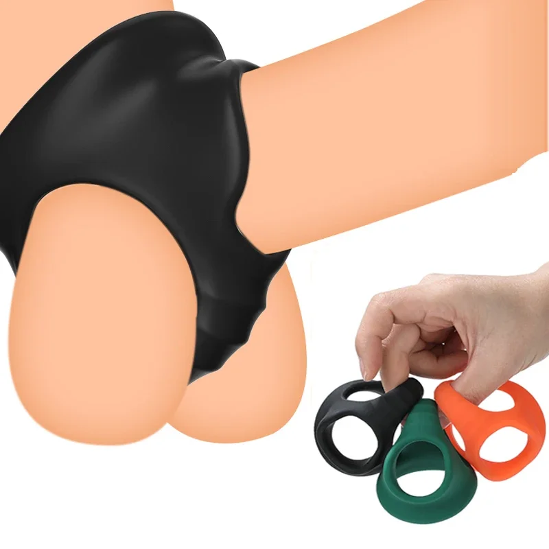 Soft Silicone Penis Cock Ring Super Small Chastity Cage Men Erection Delay Ejaculation Erotic Urethral Lock Male Sex Toys