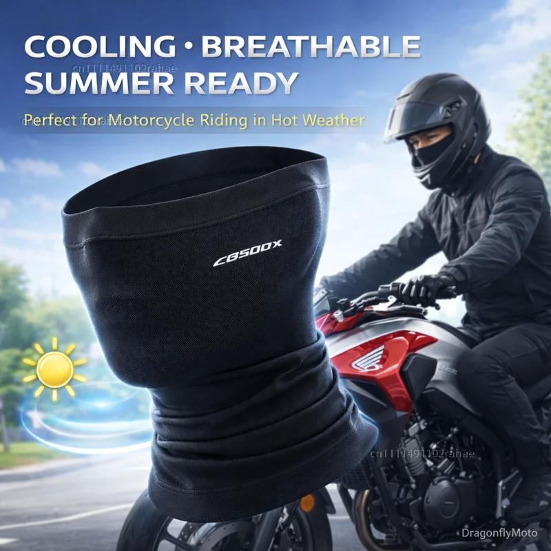 

Для мотоциклов HONDA CB500X CB 500X CB500 X 2017-2021 2020 2019 2018: летняя охлаждающая дышащая маска для лица, гетр на шею, балаклава