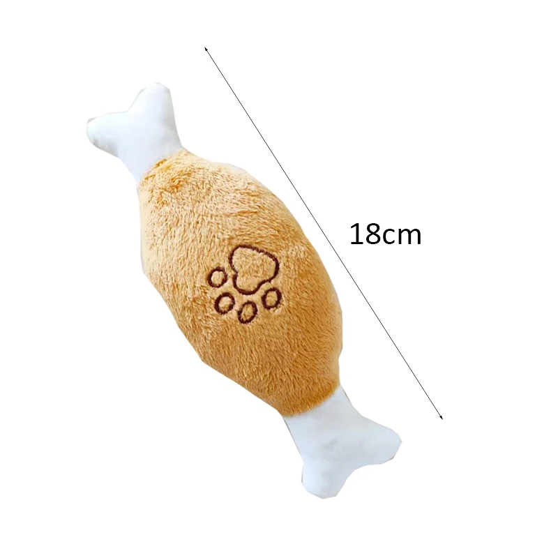 Plush Drumstick Pet Chew Toys for Dogs Cats Gotas Squeaker Schnauzer Puppy Dog Toy Cleaning Teeth mascotas Accessories Bone Star