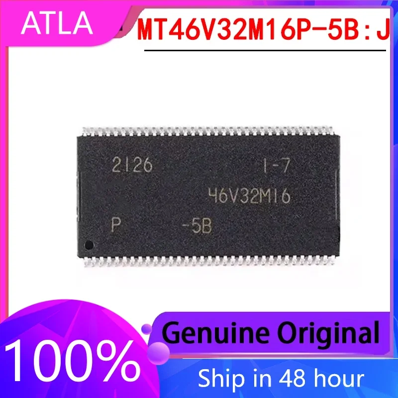 1PCS New MT46V32M16P-5B: J Screen Printed 46V32M16 TSOP-66 DDR SDRAM Memory Storage Chip